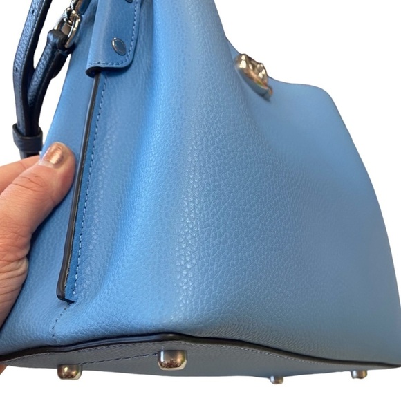 NWOT Coach Willow Bucket Bag Crossbody Purse in Colorblock Pool Blue - Picture 11 of 16